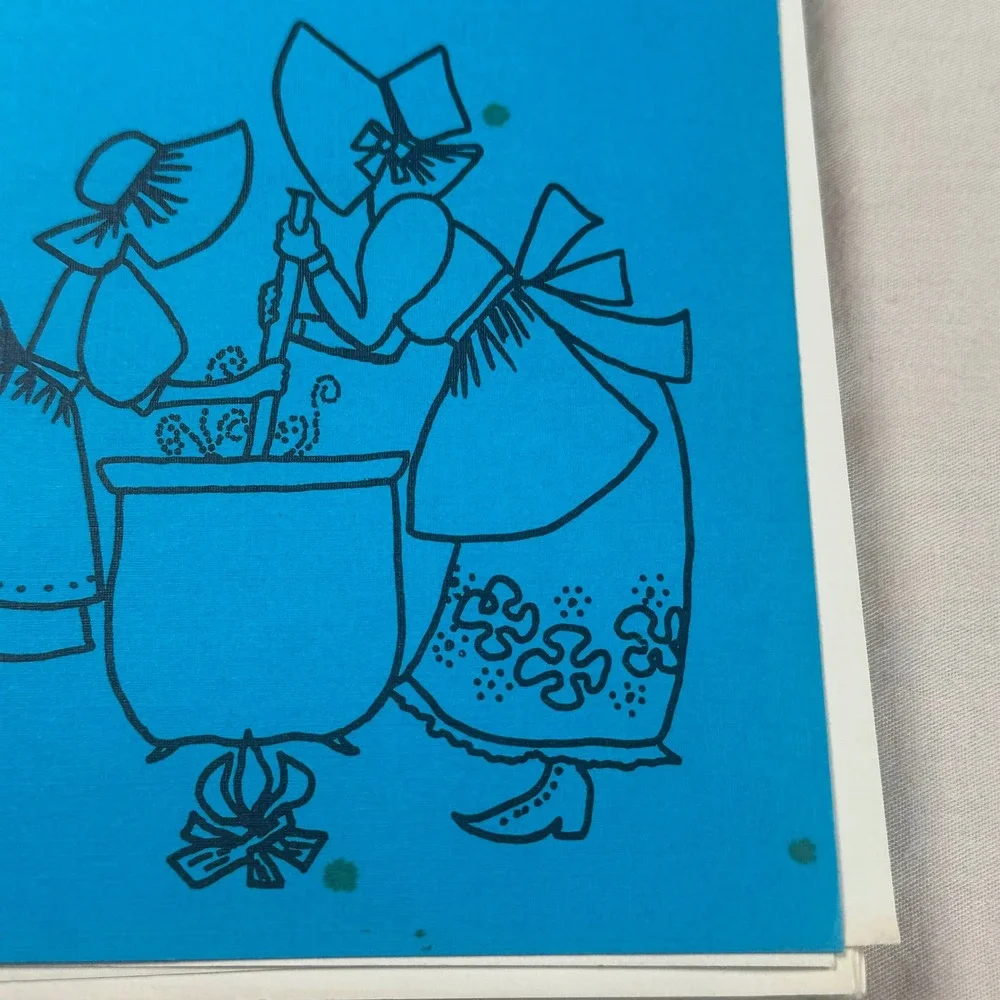 Vintage 1973 What's Cooking at Springridge Community Cookbook Spiral Bound Blue
